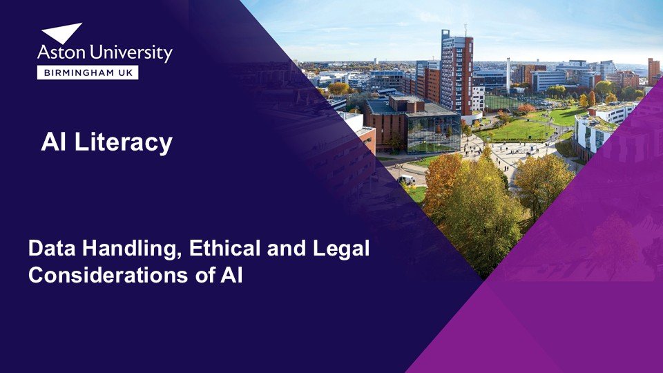Data Handling, Ethical and Legal Considerations of AI course artwork